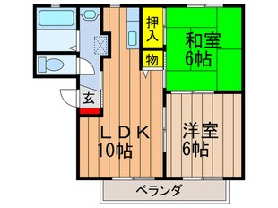 ｻﾝｽｸｴｱＣ棟の物件間取画像